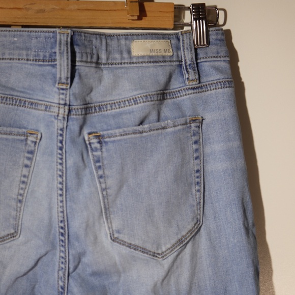 MISS ME - WOMENS HIGH-RISE FLARE JEANS Plain with stretch - Picture 10 of 16